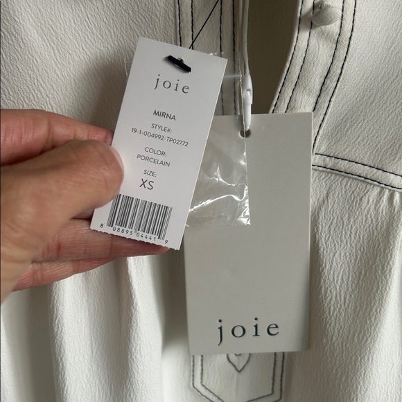 Joie Mirna Porcelain Peasant Boho Blouse Size XS NWT - Picture 11 of 13